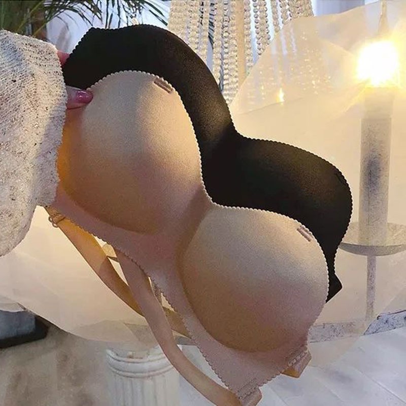 Half-cup Seamless Off-shoulder Bra