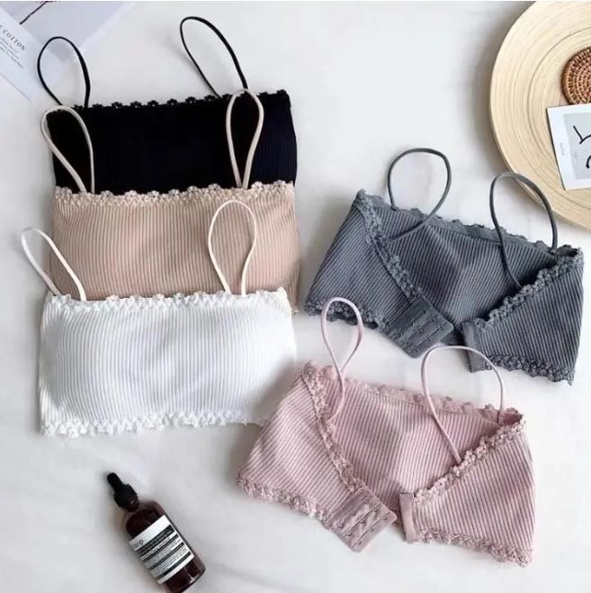 Slim Strap Comfortable Tube Bra for Teenager
